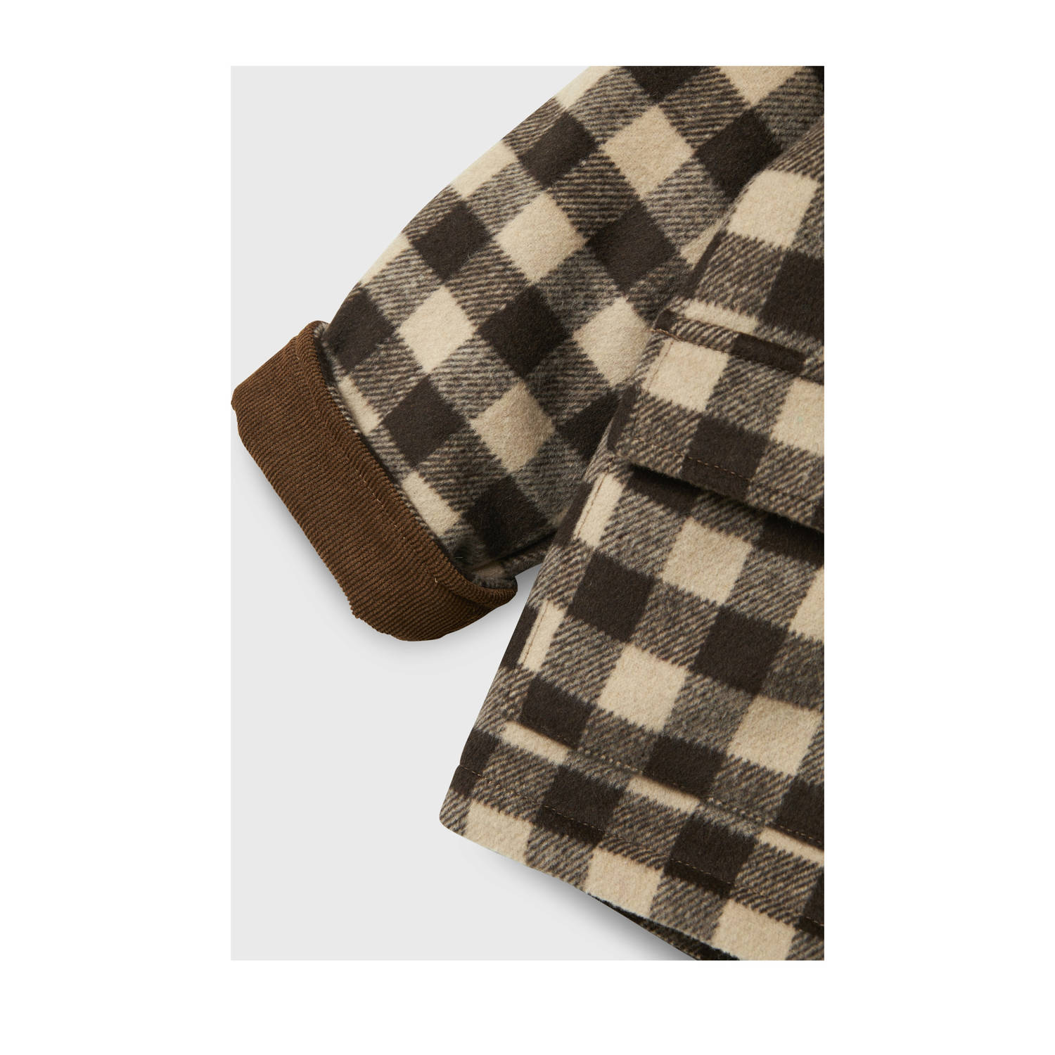 LIL' ATELIER MINI winterjas bruin