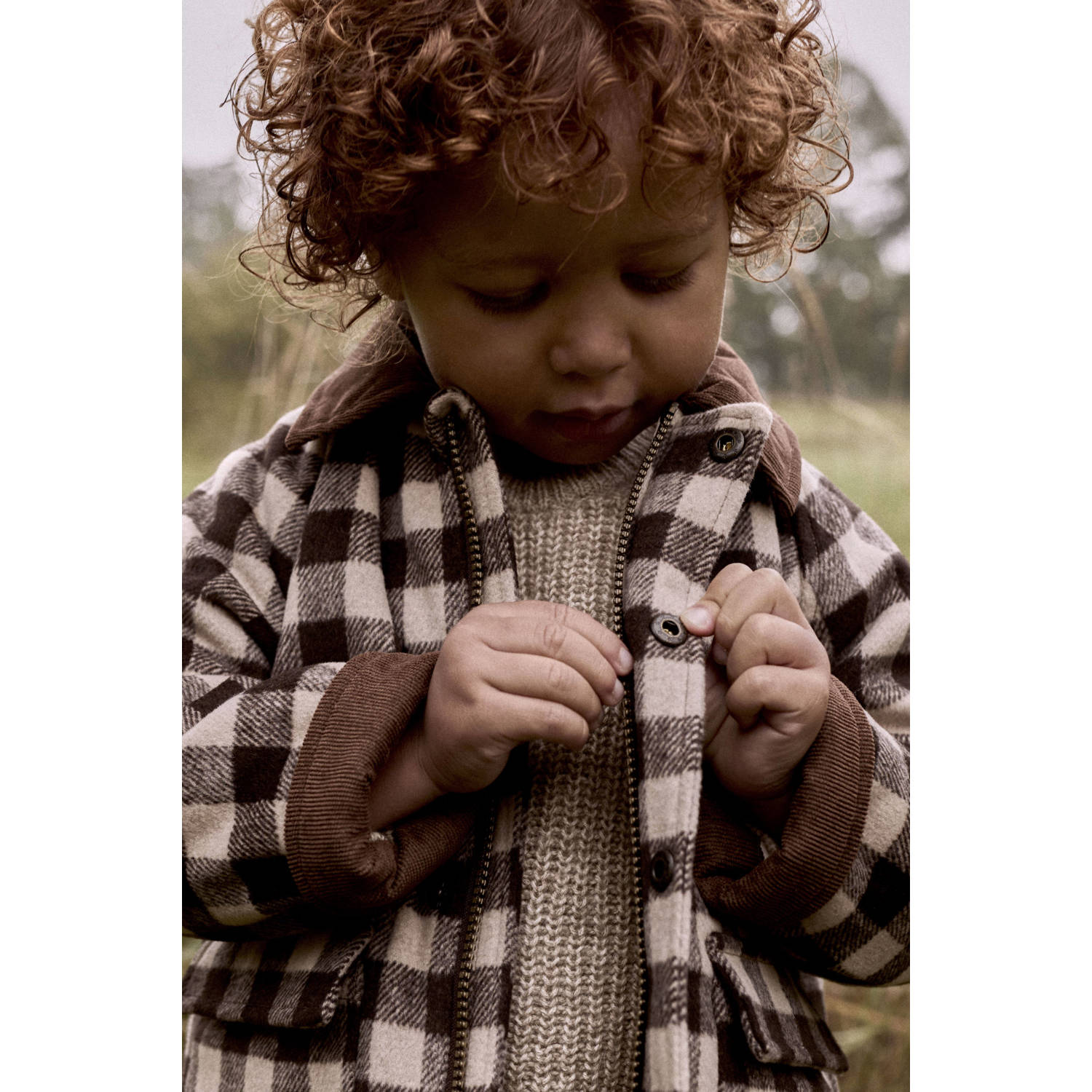 LIL' ATELIER MINI winterjas bruin