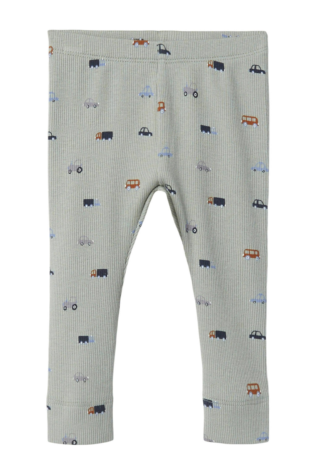 Grijze jongens NAME IT BABY slim legging van stretchkatoen met elastische tailleband