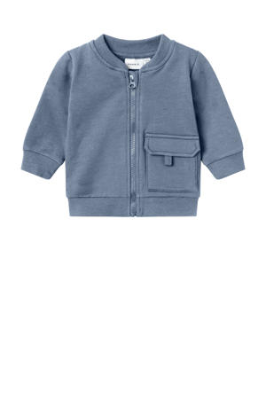 sweatvest grijsblauw