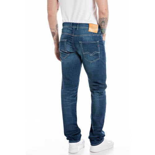 REPLAY GROVER straight leg jeans dark blue afbeelding