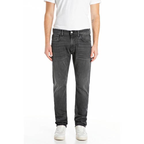 REPLAY ROCCO relaxed straight leg jeans dark grey afbeelding