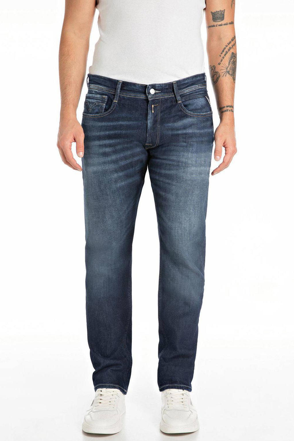 REPLAY ROCCO regular fit jeans dark blue