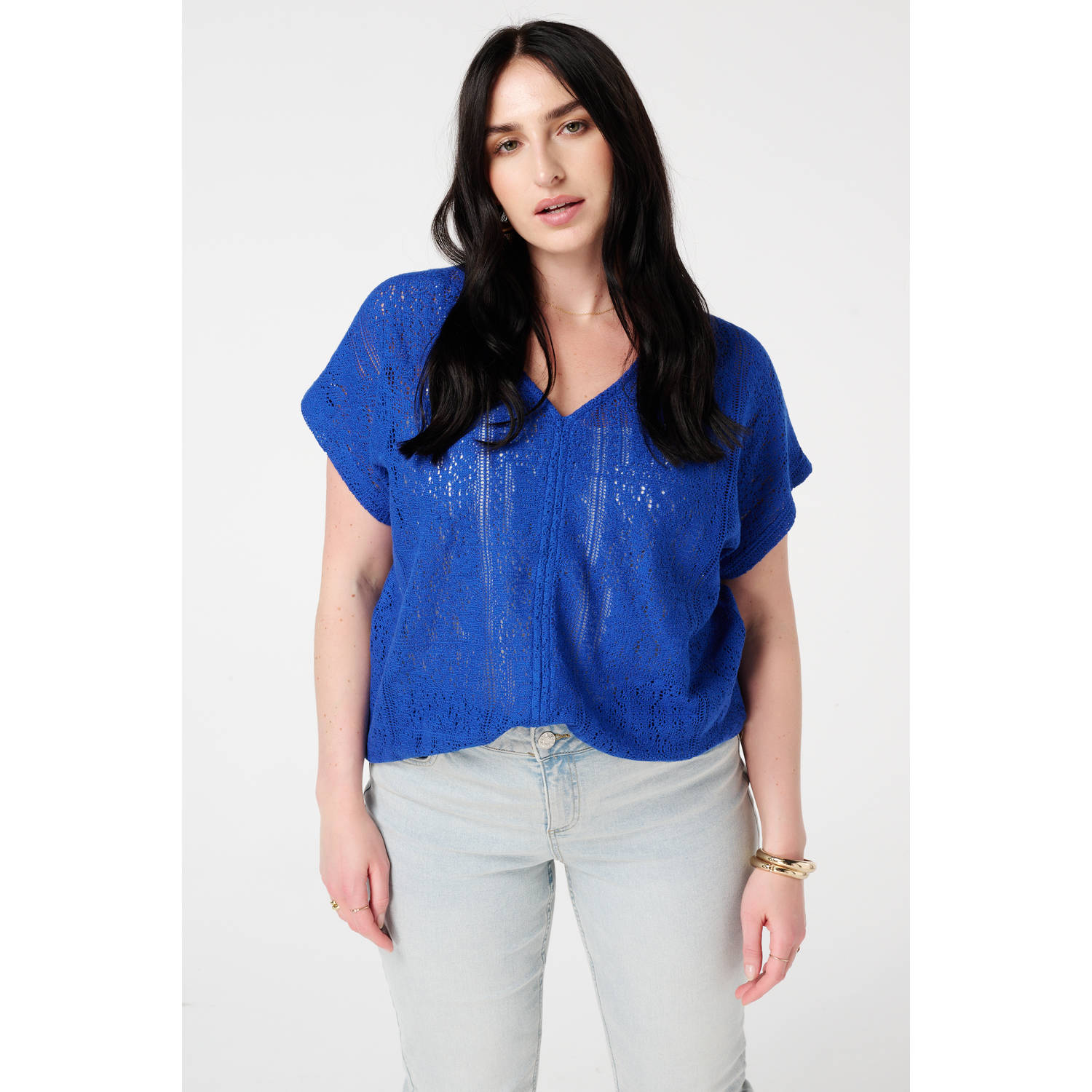 MS Mode top blauw