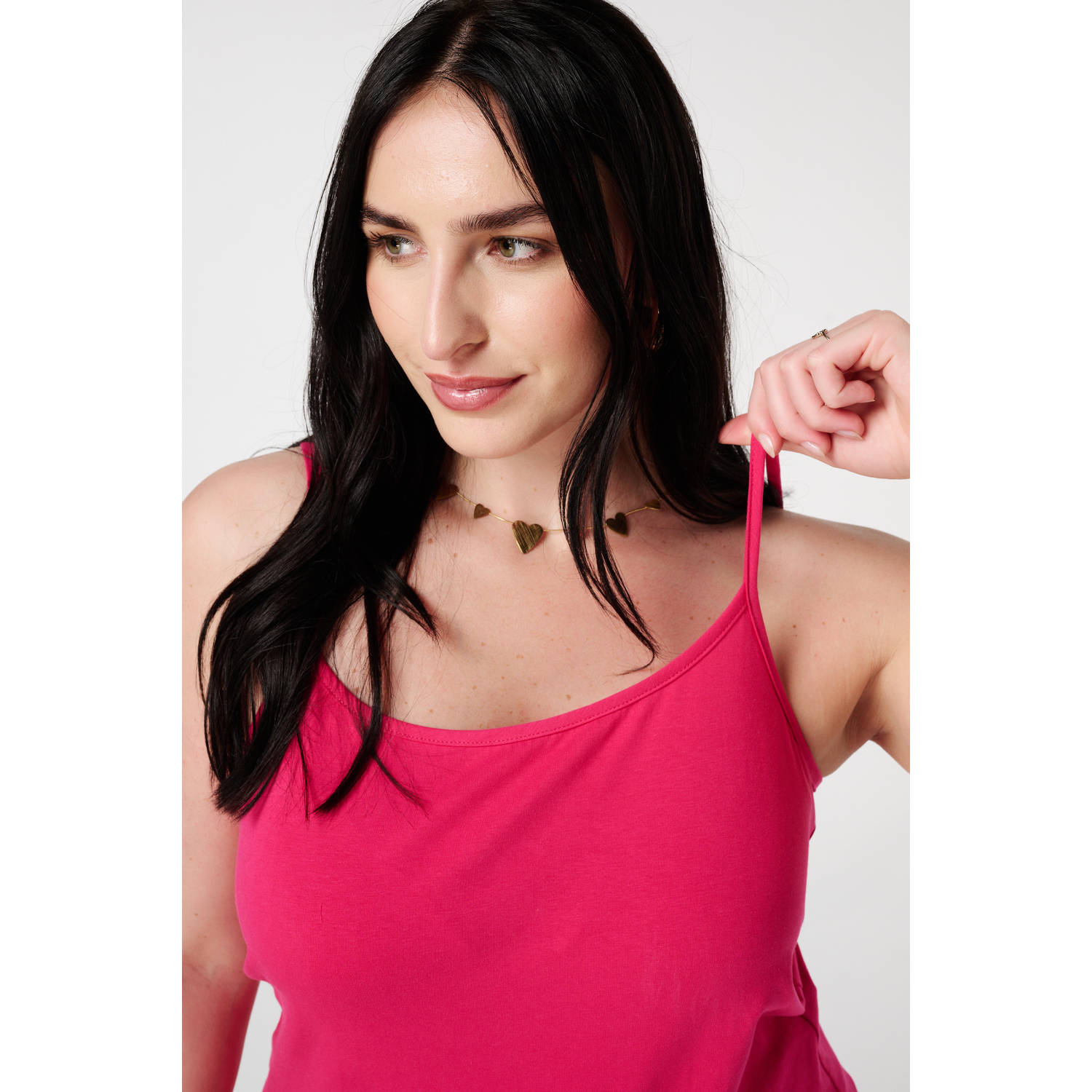 MS Mode spaghettitop fuchsia