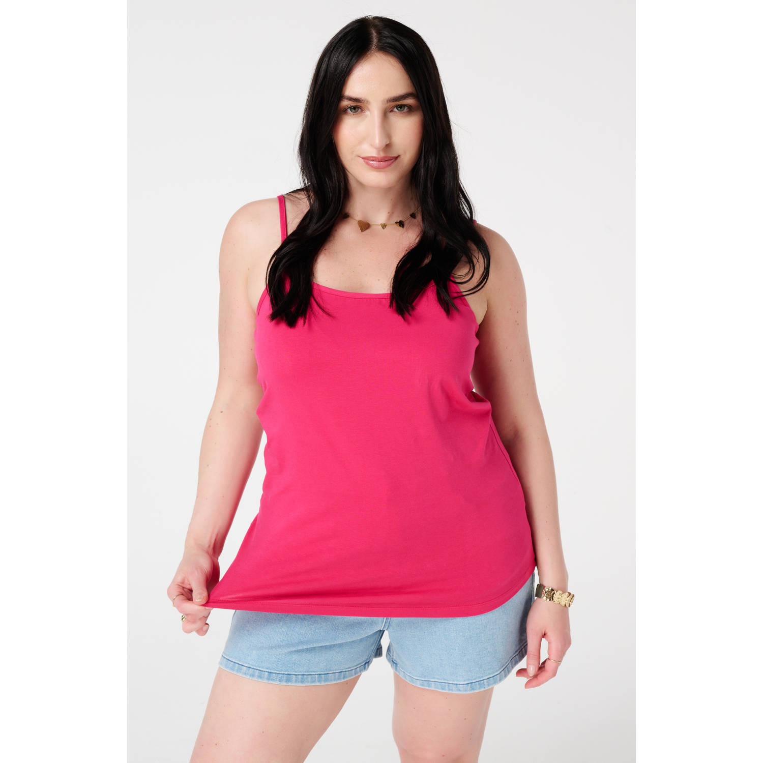 MS Mode spaghettitop fuchsia