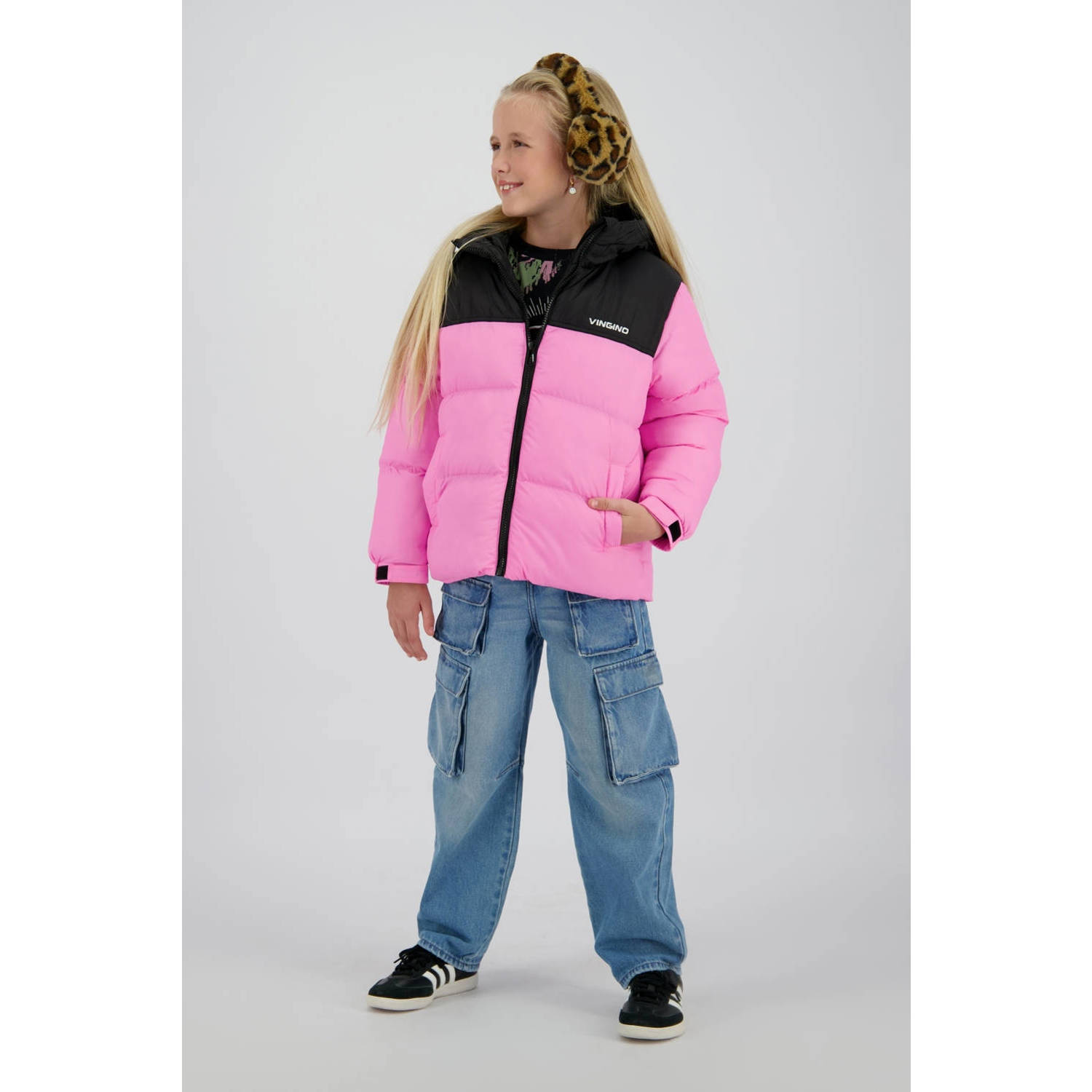 Vingino gewatteerde jas roze