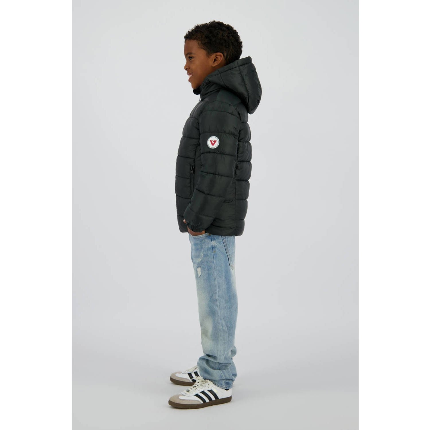 Vingino reversible jas donkergroen