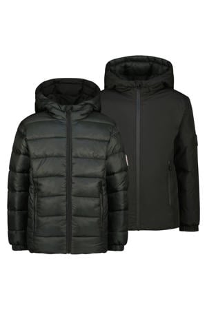 reversible jas donkergroen