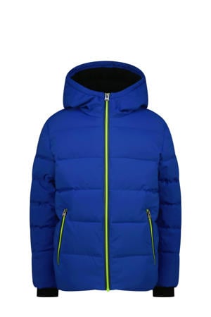 gewatteerde jas blauw