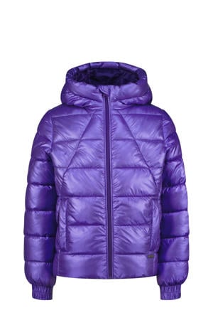 gewatteerde jas paars