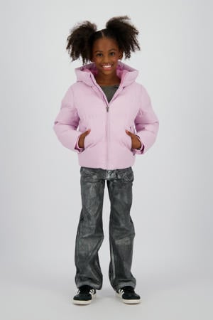 gewatteerde jas roze