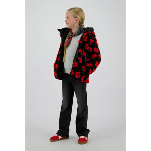 Vingino teddy reversible jas zwart afbeelding