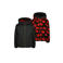 Vingino teddy reversible jas zwart