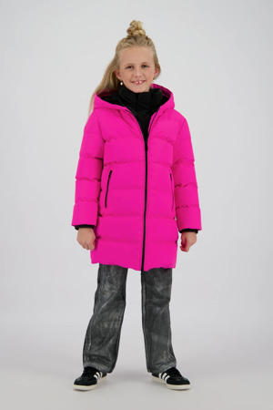 gewatteerde jas roze