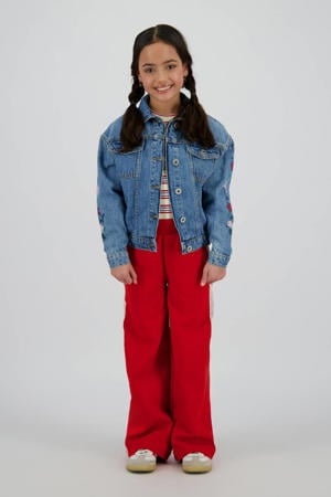 wide leg broek rood