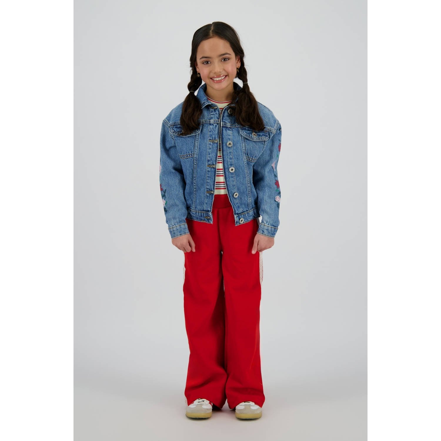 Vingino wide leg broek rood
