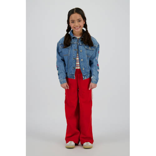 Vingino wide leg broek rood afbeelding