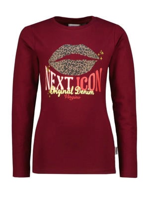 longsleeve donkerrood