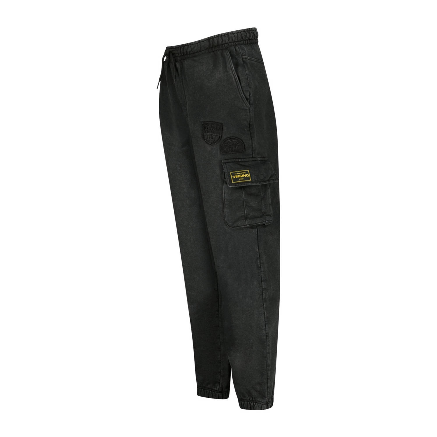 Vingino regular casual broek zwart