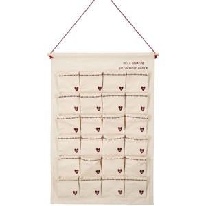 adventkalender fijne dagen wit/rood