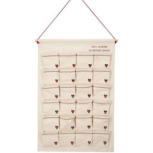 adventkalender fijne dagen wit/rood
