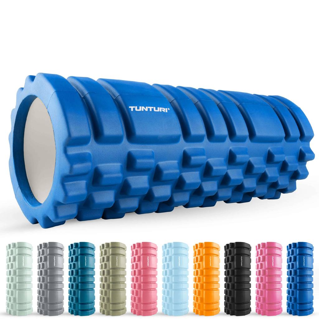 Tunturi foam roller blauw