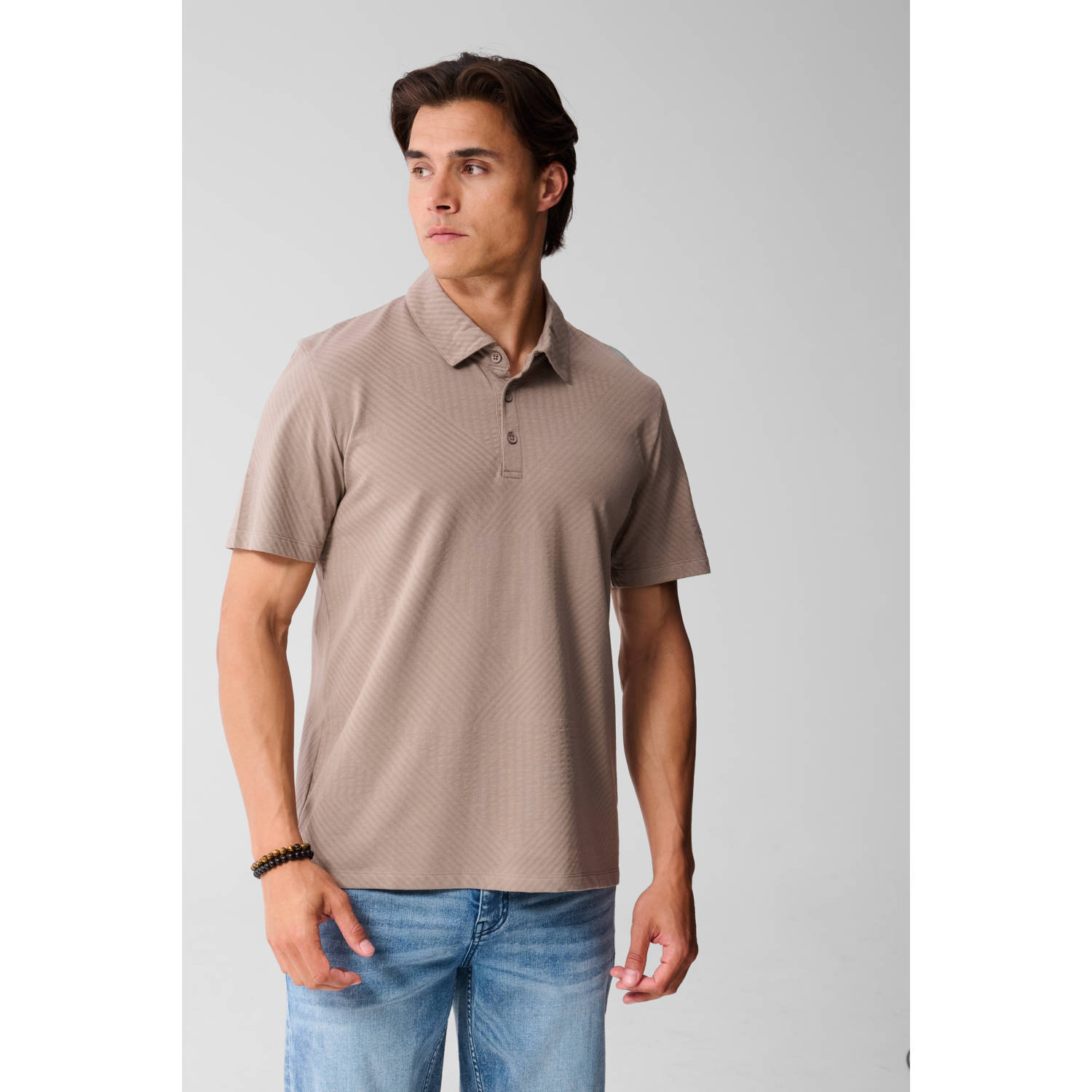 Shoeby regular polo lichtbruin