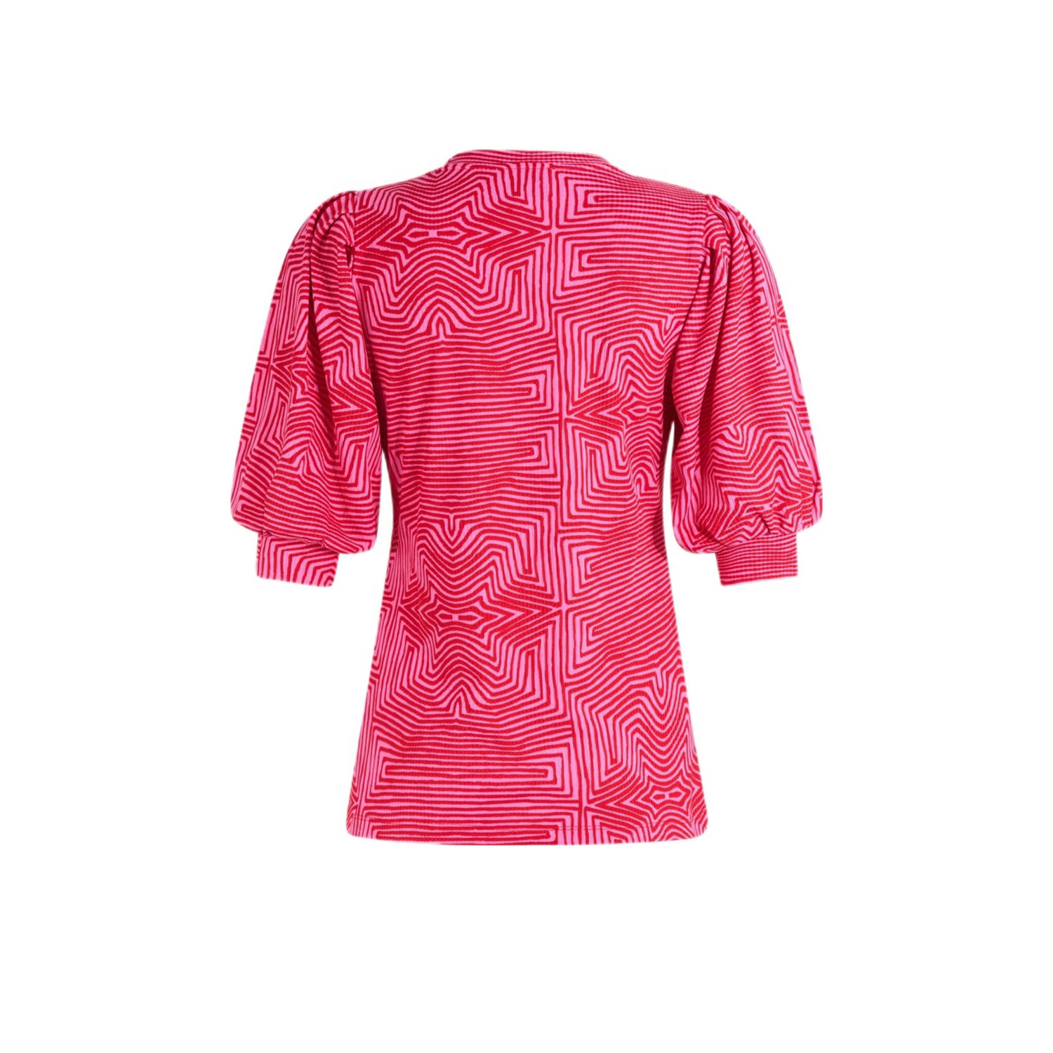Shoeby top roze rib gebreid