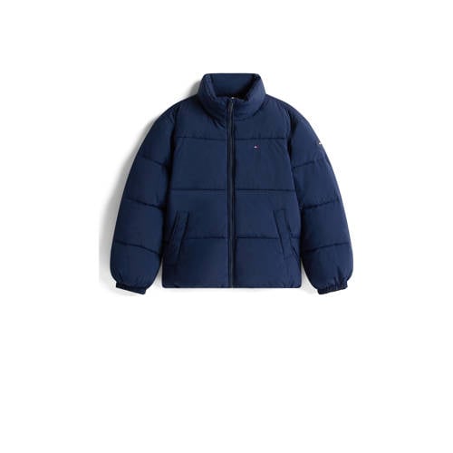 Tommy Hilfiger gewatteerde jas donkerblauw afbeelding