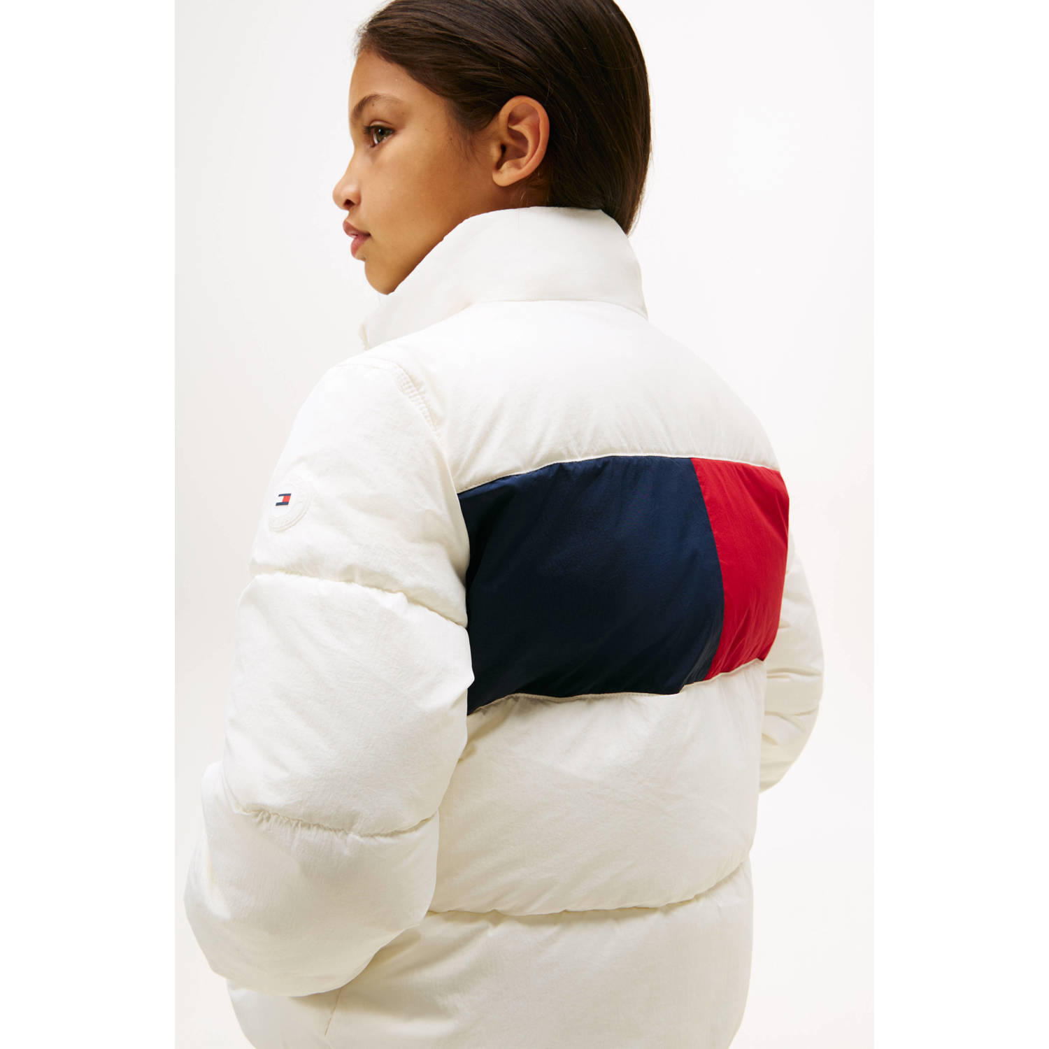 Tommy Hilfiger gewatteerde jas ecru
