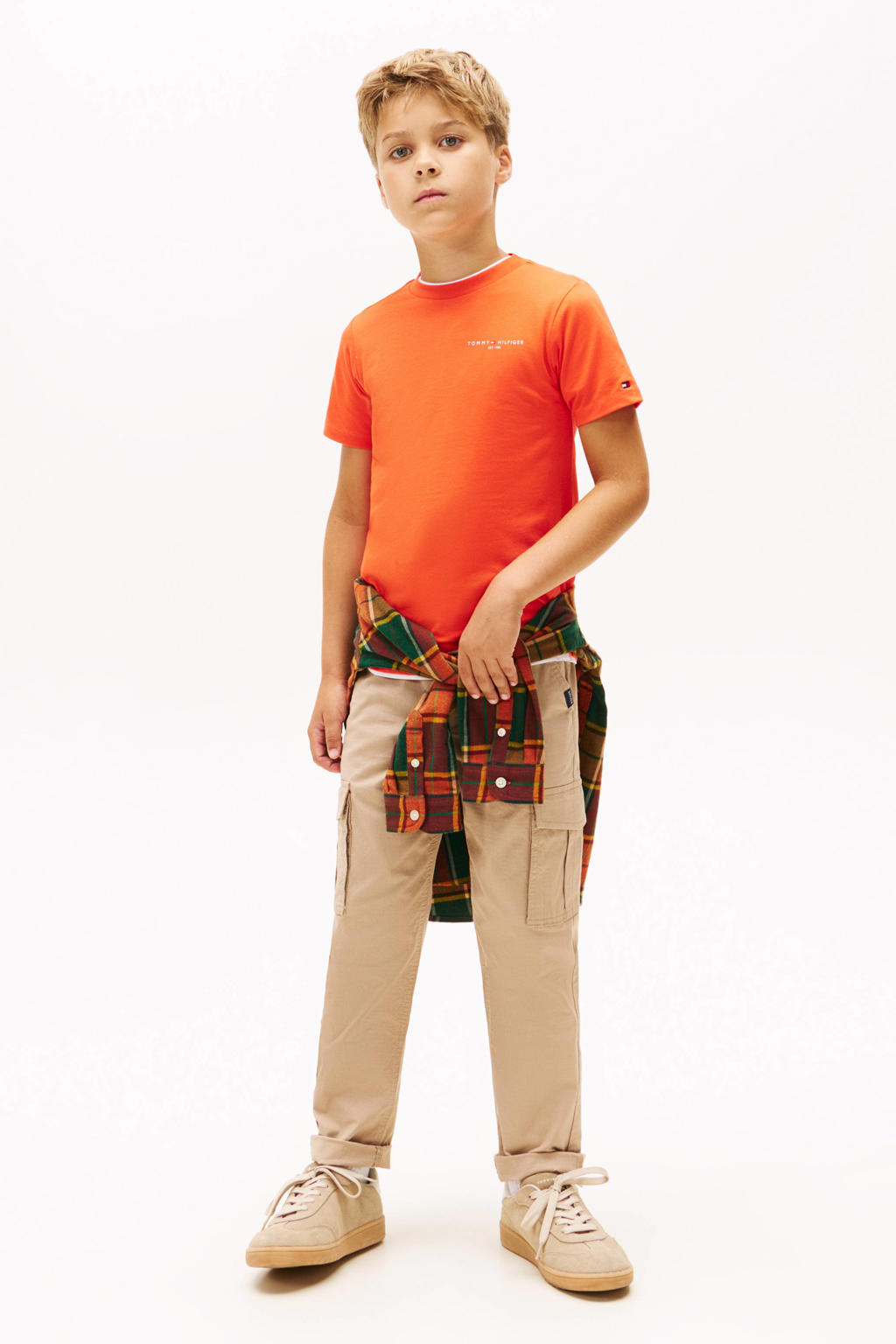 Tommy Hilfiger kids T-shirt oranje