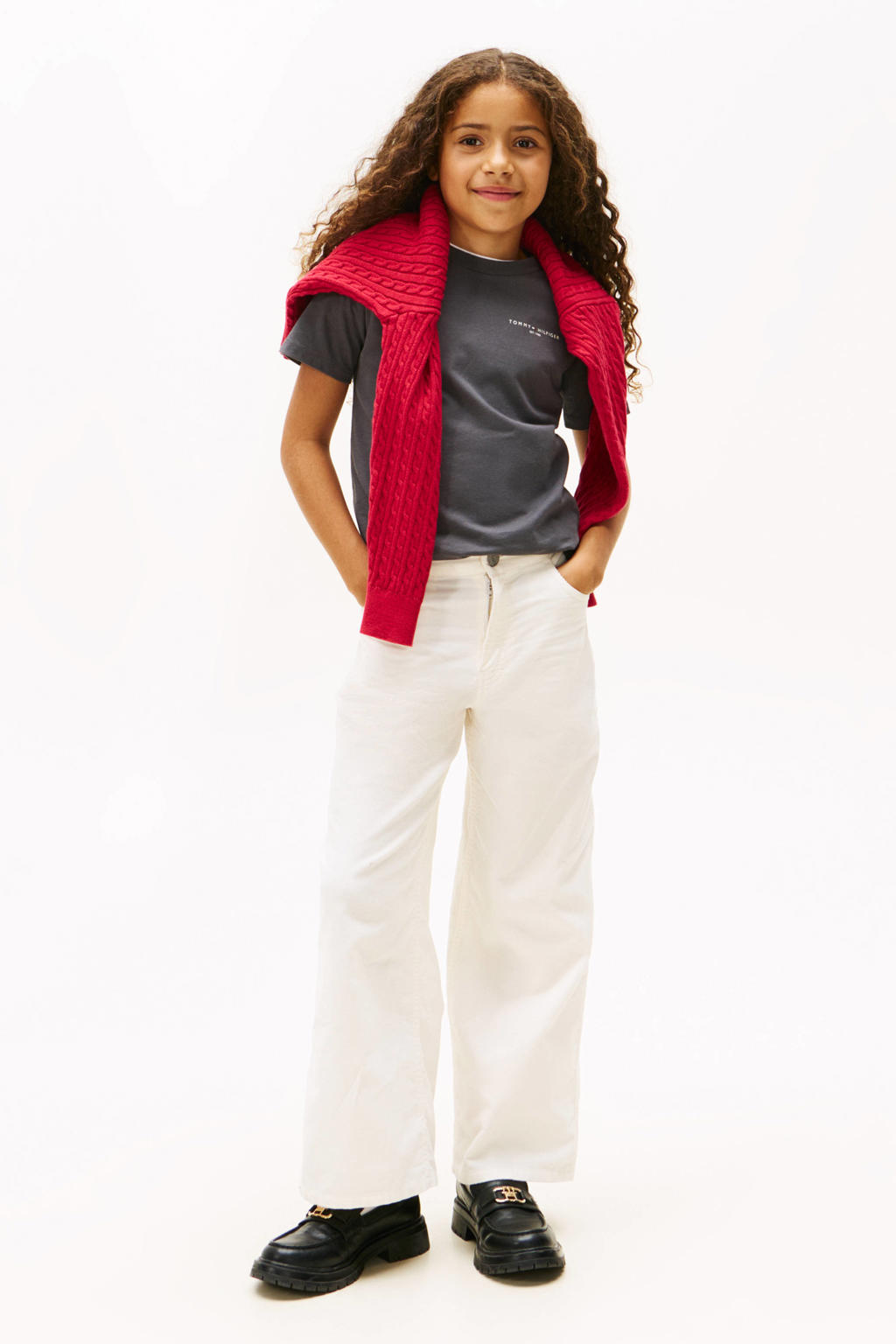 Tommy Hilfiger kids T-shirt antraciet