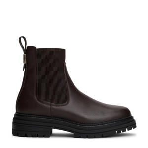 leren chelsea boots bruin