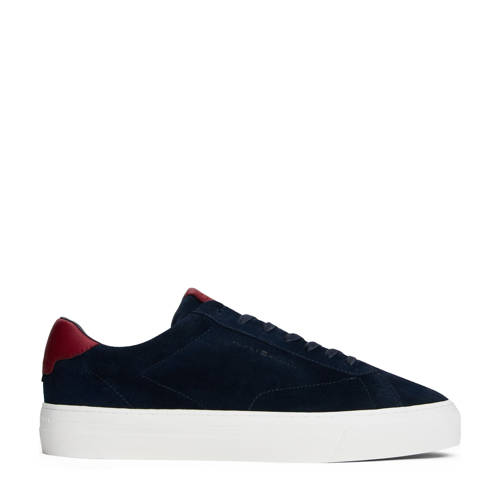 Tommy Hilfiger suède sneakers donkerblauw afbeelding
