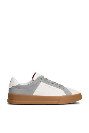 nubuck sneakers grijs/wit