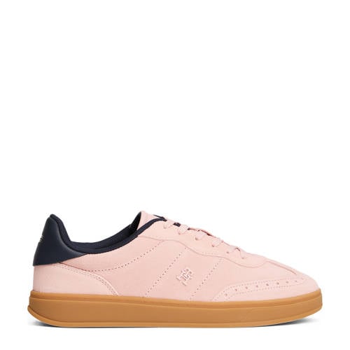Tommy Hilfiger Heritage suède sneakers lichtroze afbeelding
