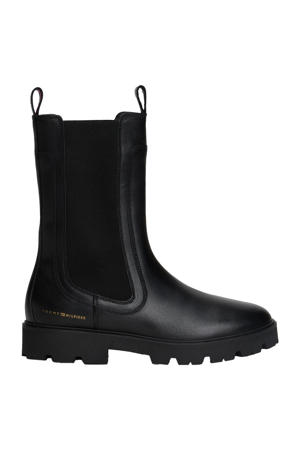 leren chelsea boots zwart