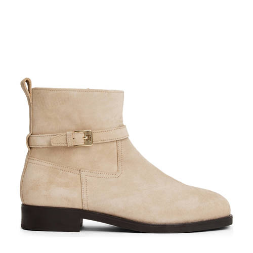 Tommy Hilfiger leren enkellaarzen beige afbeelding