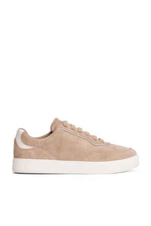 suède sneakers beige