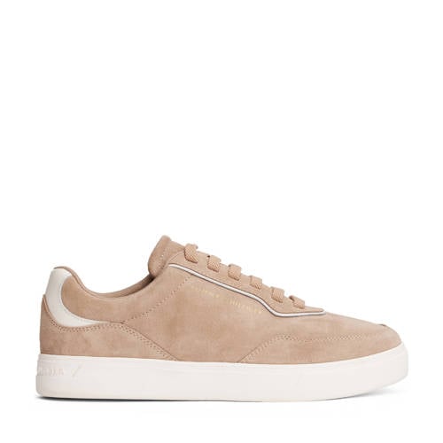Tommy Hilfiger suède sneakers beige afbeelding