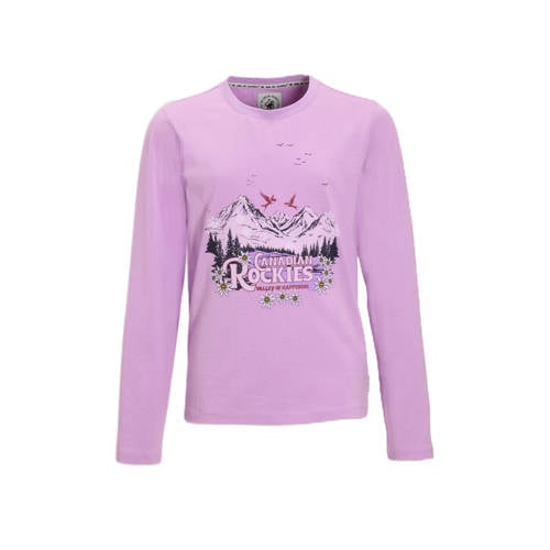 Me & My Monkey longsleeve met printopdruk paars afbeelding