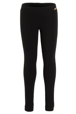 legging met contrasterende bies Noela zwart