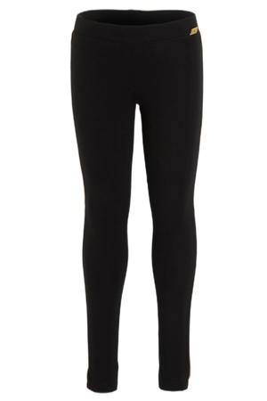 legging met contrasterende bies Noela zwart