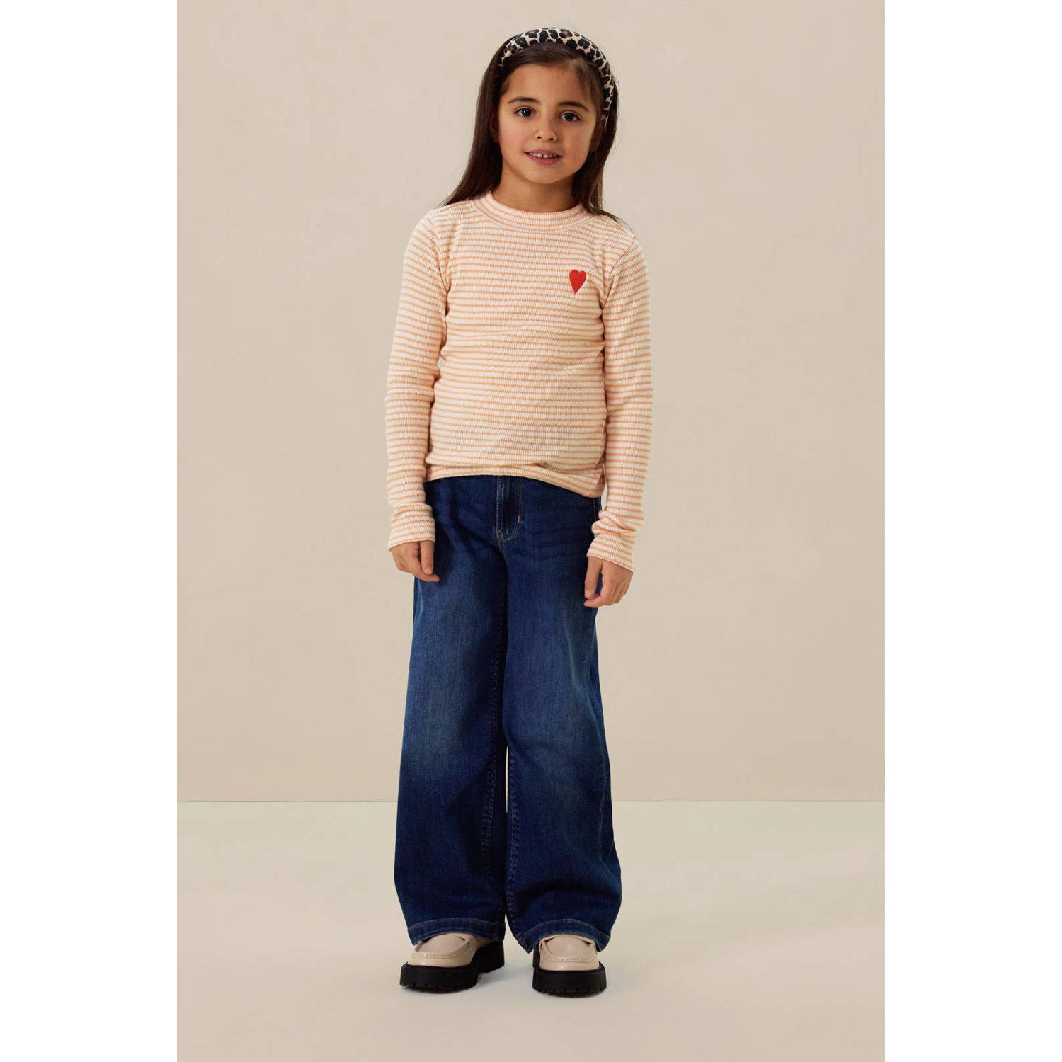 Sissy-Boy longsleeve oranje rib gebreid