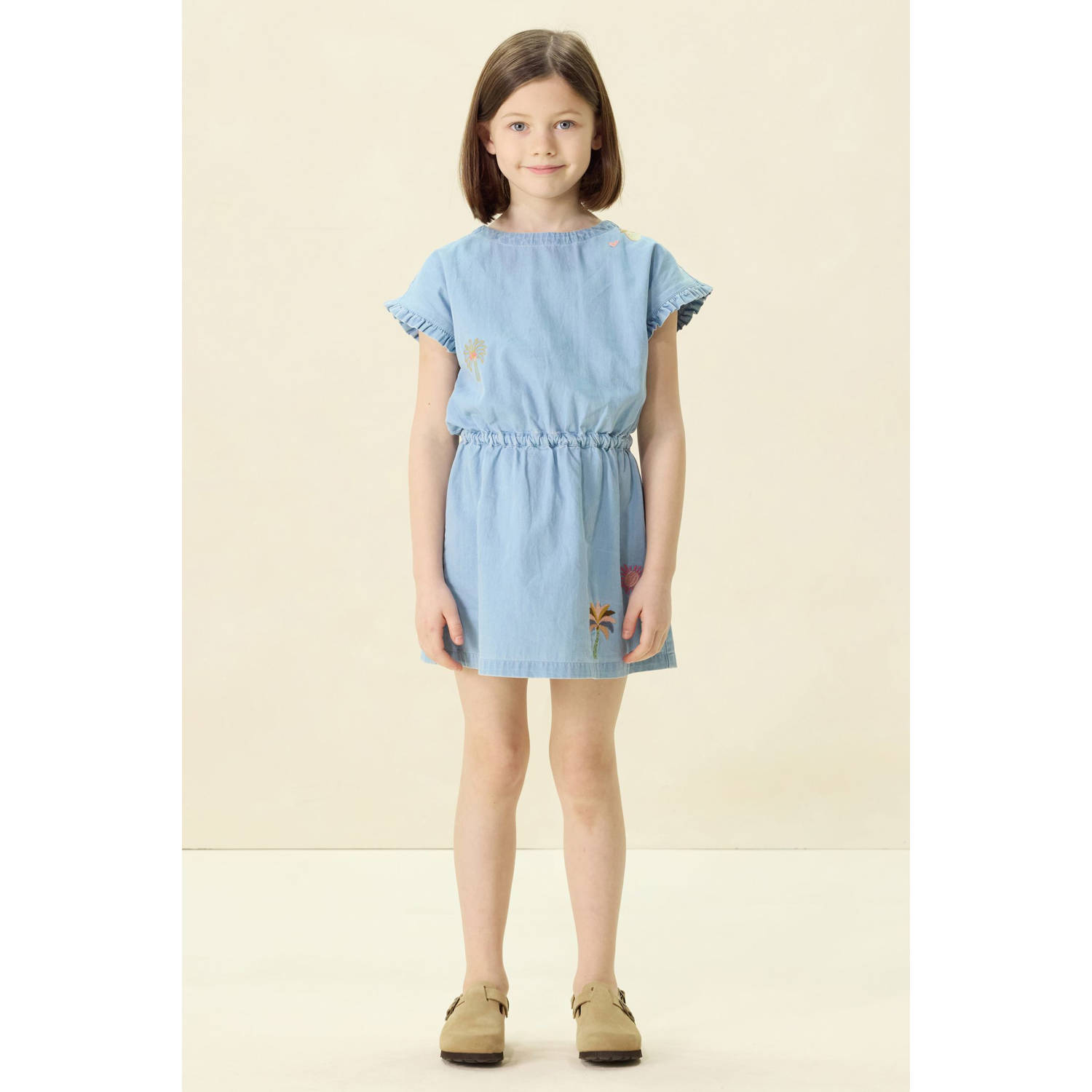Sissy-Boy denim korte jurk lichtblauw