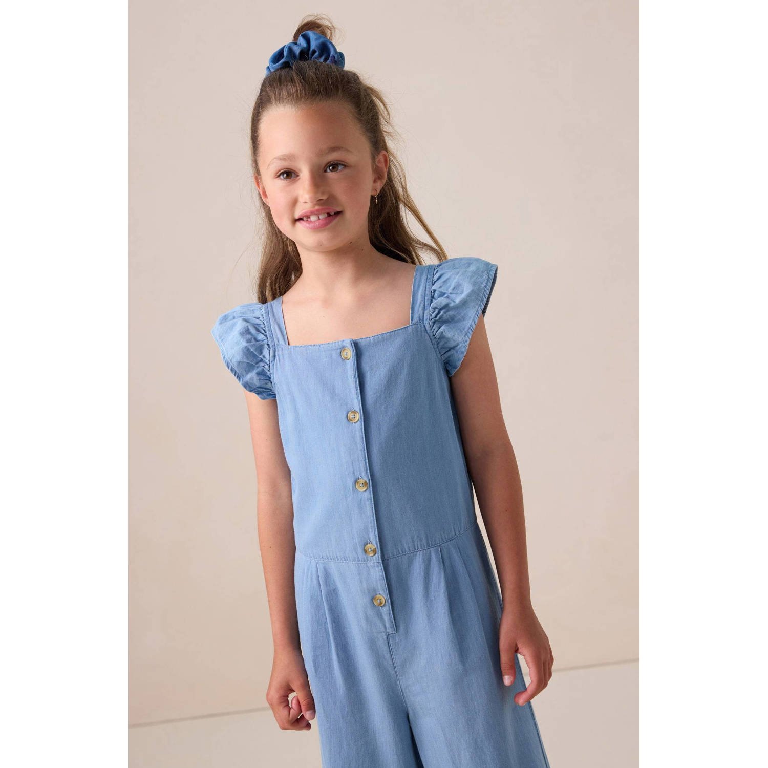 Sissy-Boy light blue denim loose jumpsuit