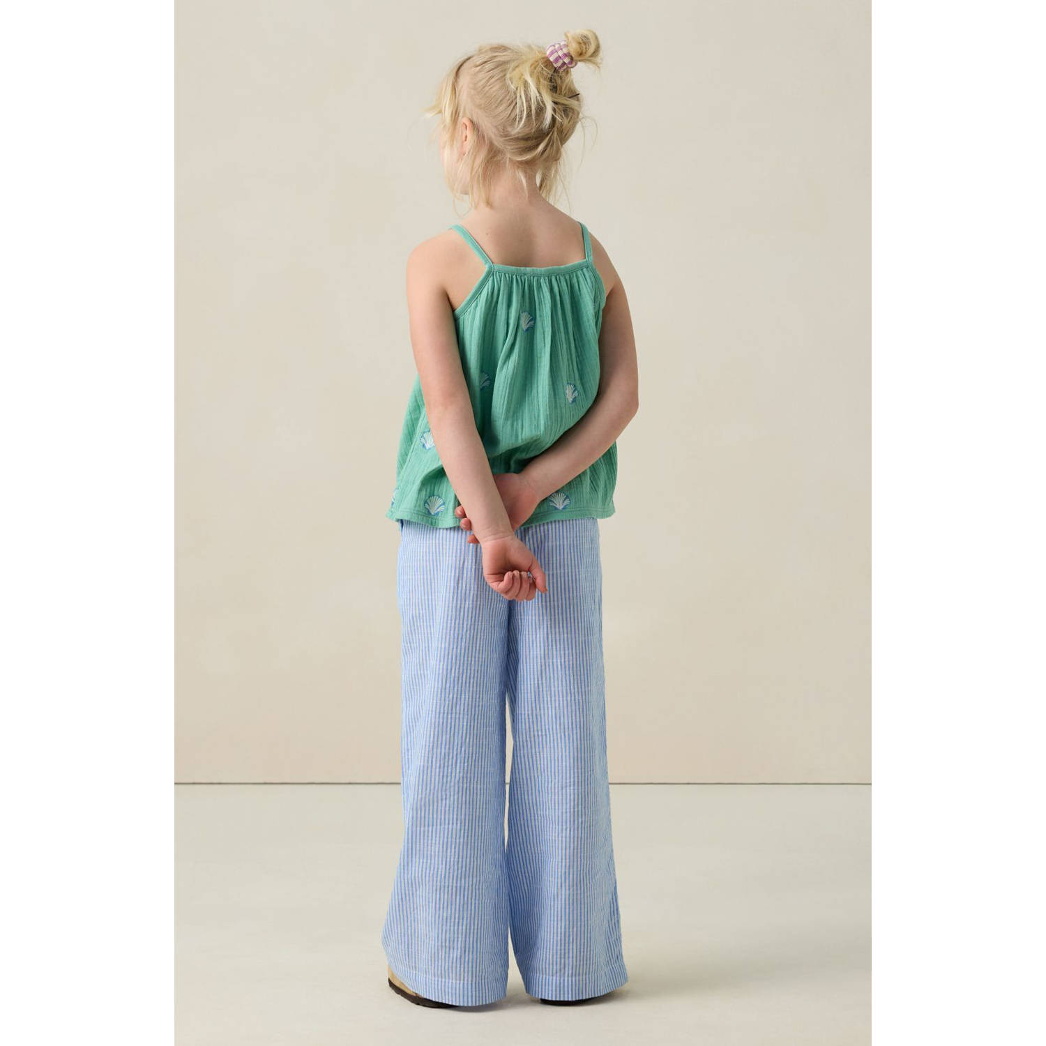 Sissy-Boy wide leg casual broek lichtblauw