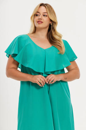 Plus Size jurk - groen