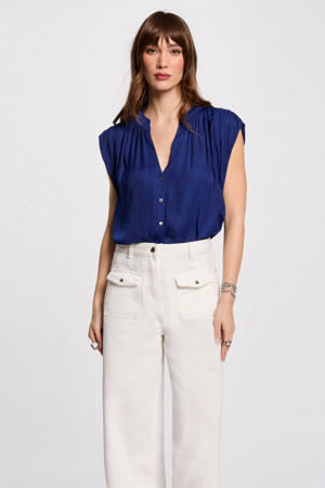 blouse blauw